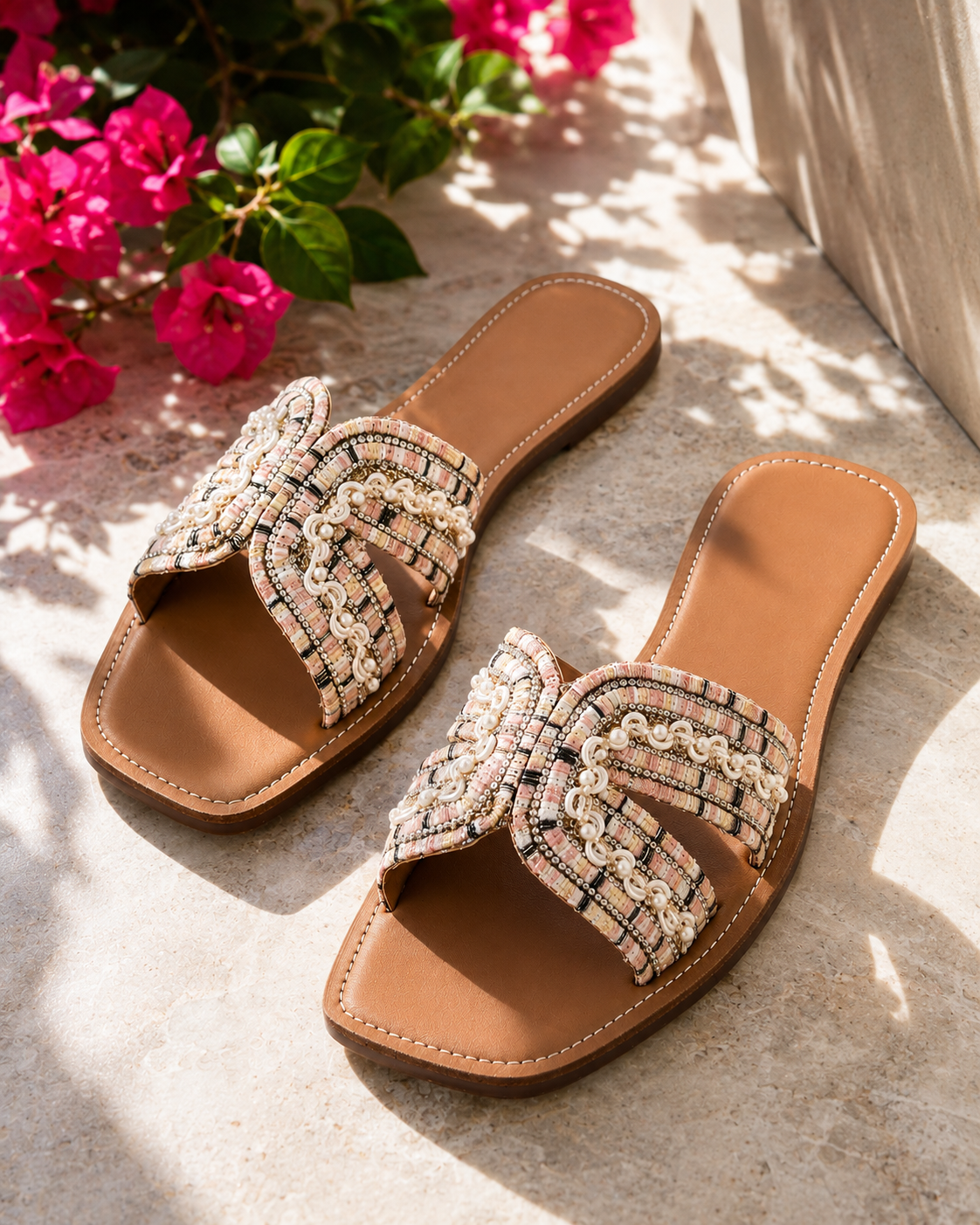 Luna Pink Pearl Flats