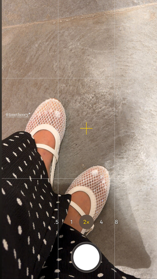 Mira Off-White Mesh Flats