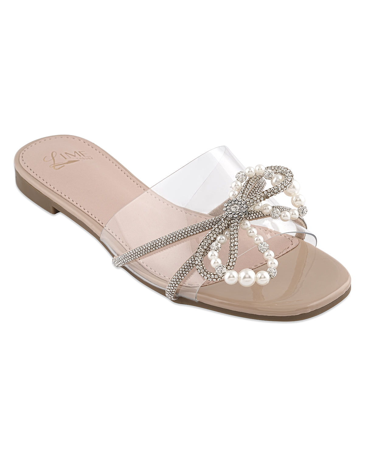 Noir Pearl Gleam Flats
