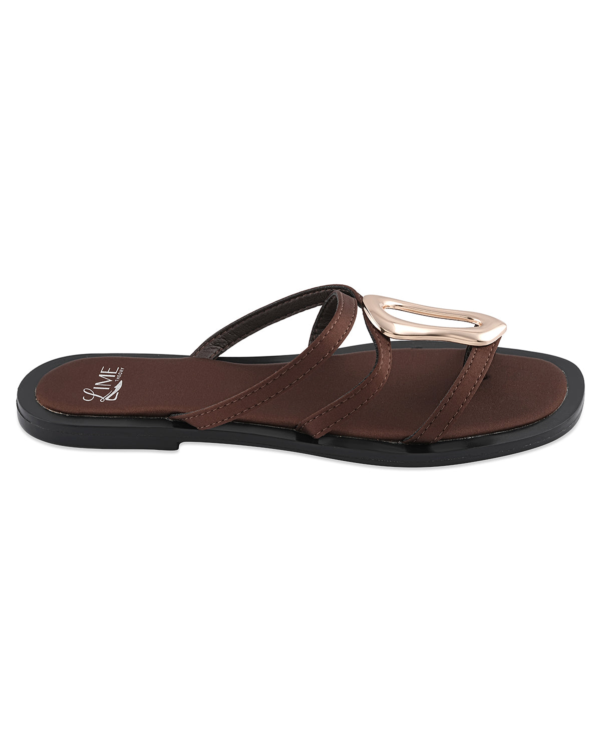 Marlow Coffee Buckle Flats