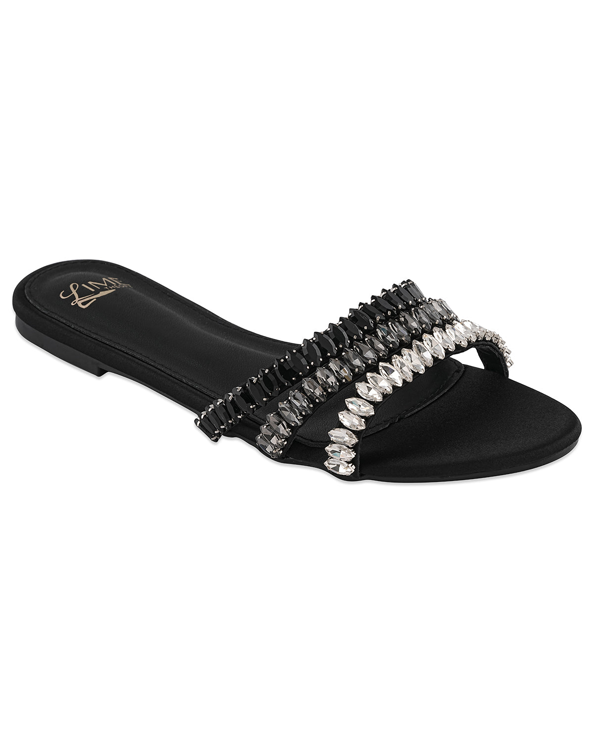 Tara Black Chain Flats