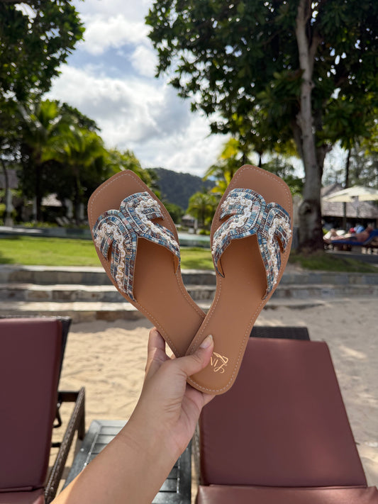 Luna Blue Pearl Flats
