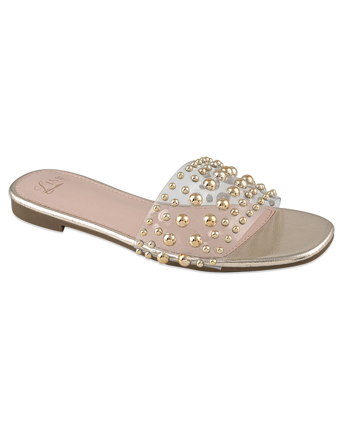 Starlet Gold Studded Flats