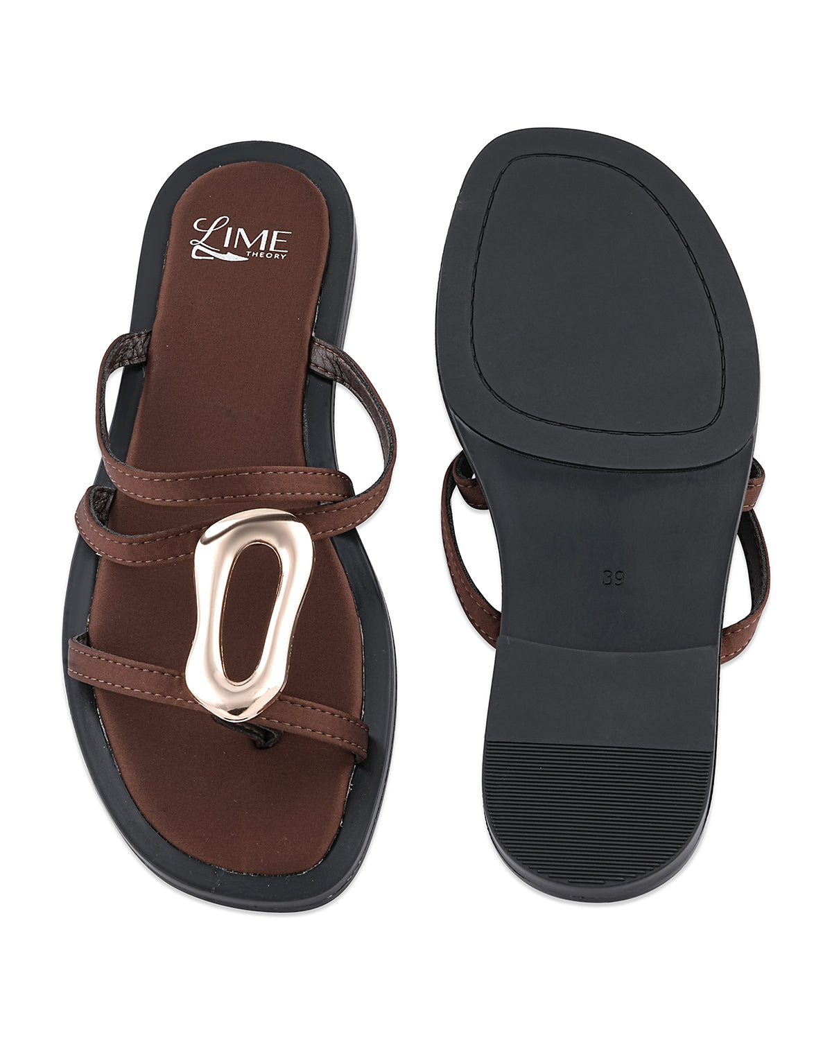 Marlow Coffee Buckle Flats