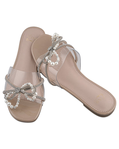 Noir Pearl Gleam Flats