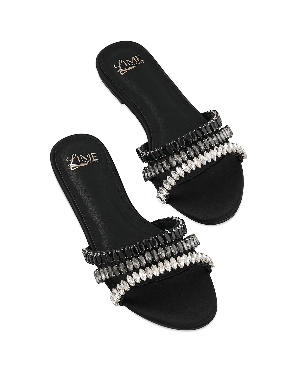 Tara Black Chain Flats