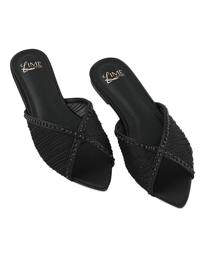 Nora Black Minimal Flats