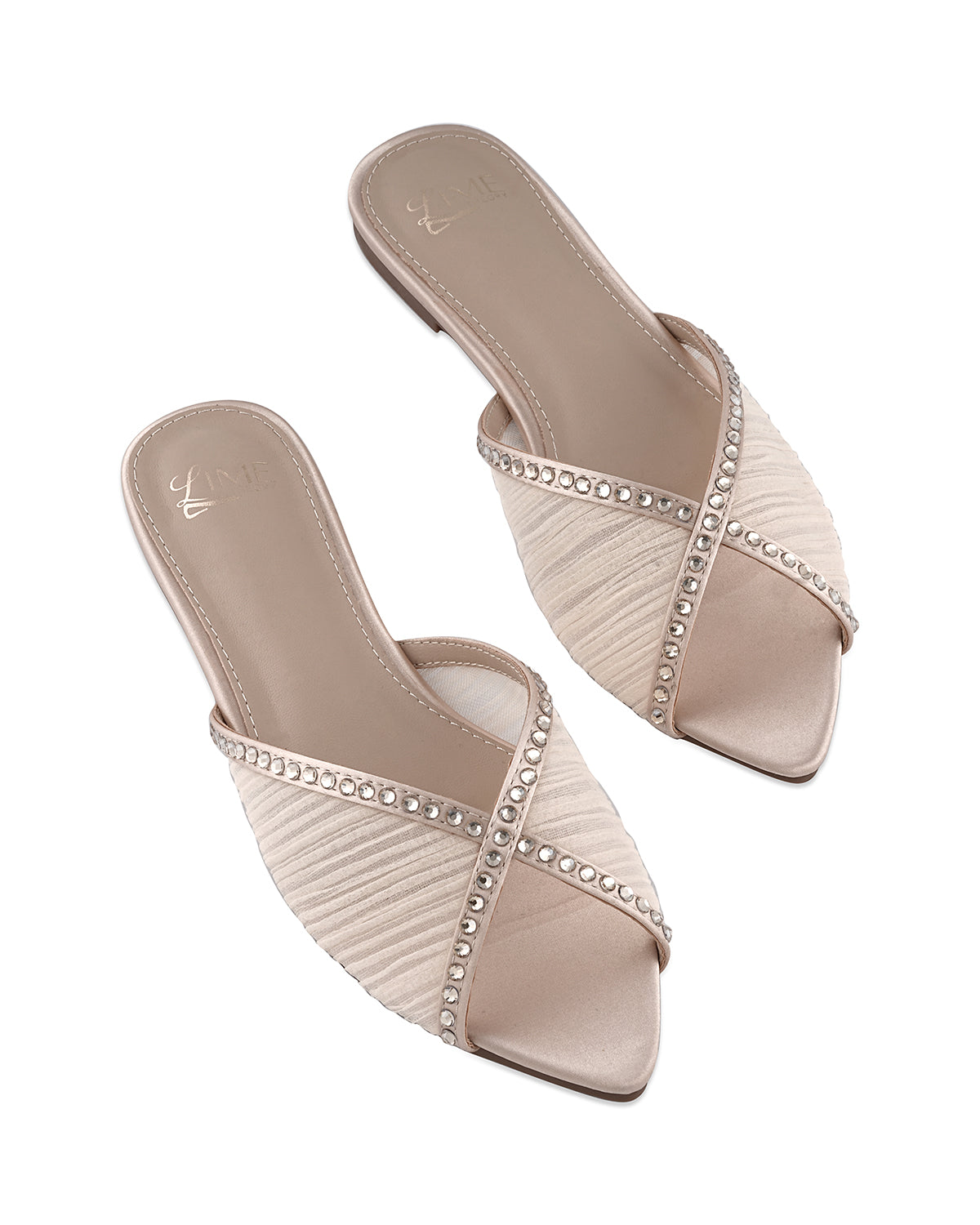 Nora Beige Minimal Flats