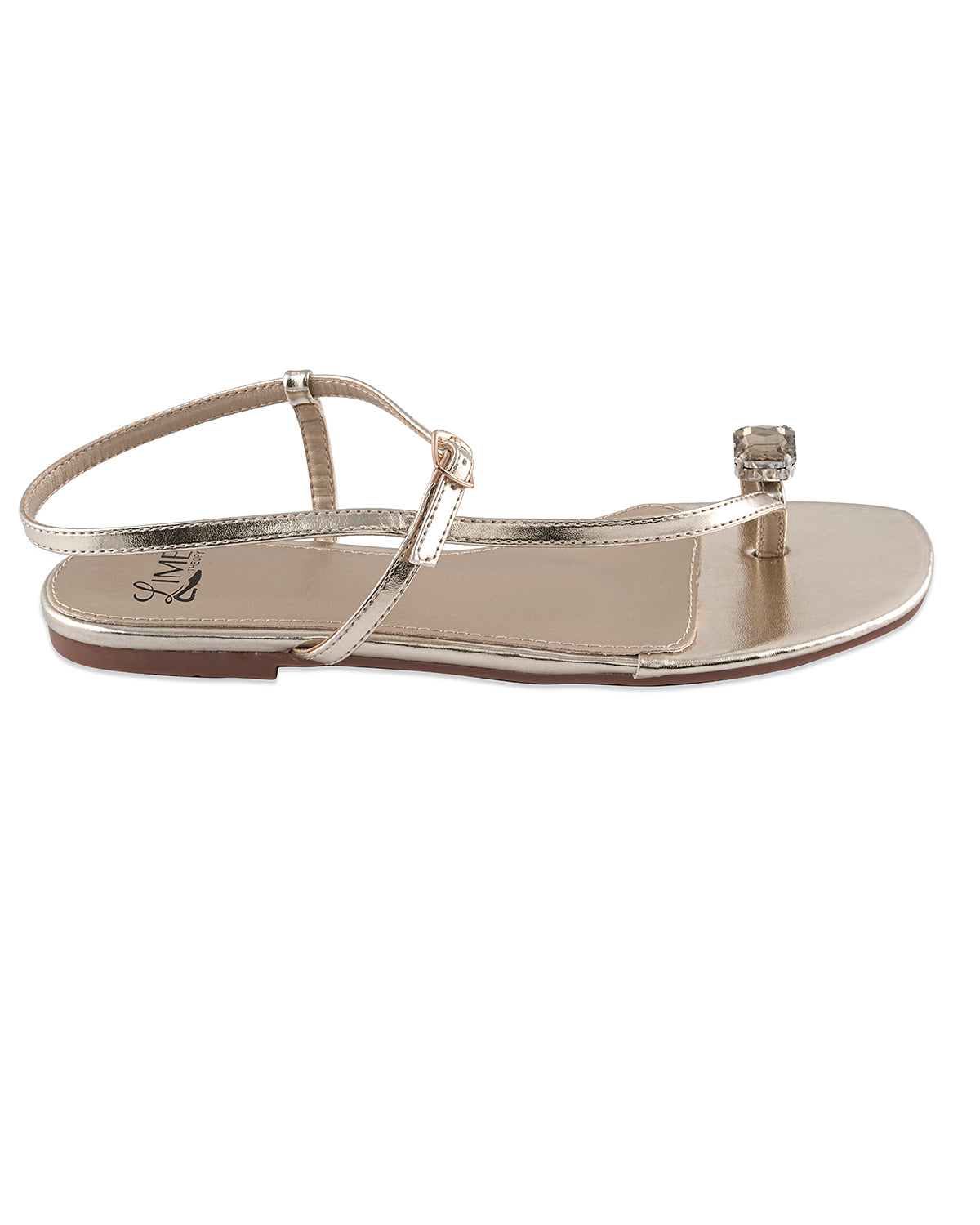 Nysa Gold Metallic Flats