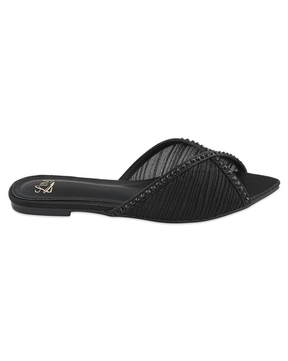 Nora Black Minimal Flats