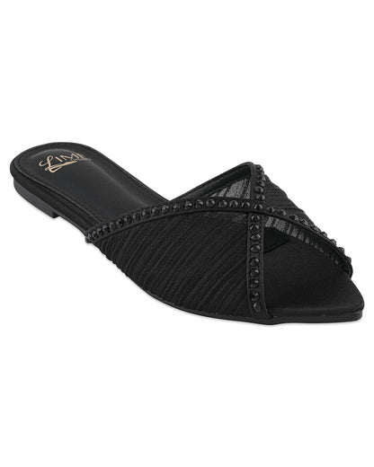 Nora Black Minimal Flats