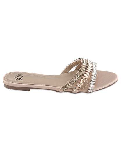 Tara Gold Chain Flats