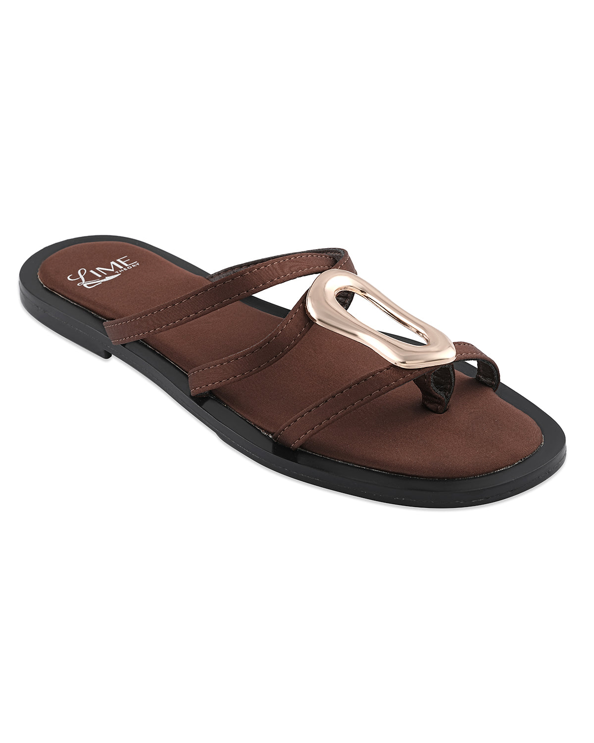 Marlow Coffee Buckle Flats