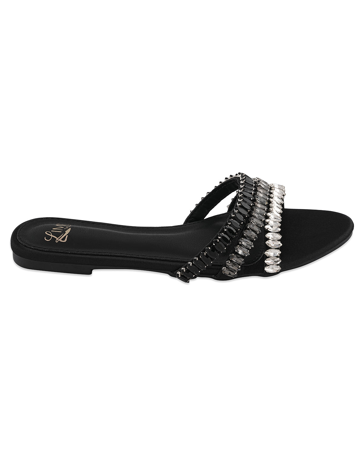 Tara Black Chain Flats
