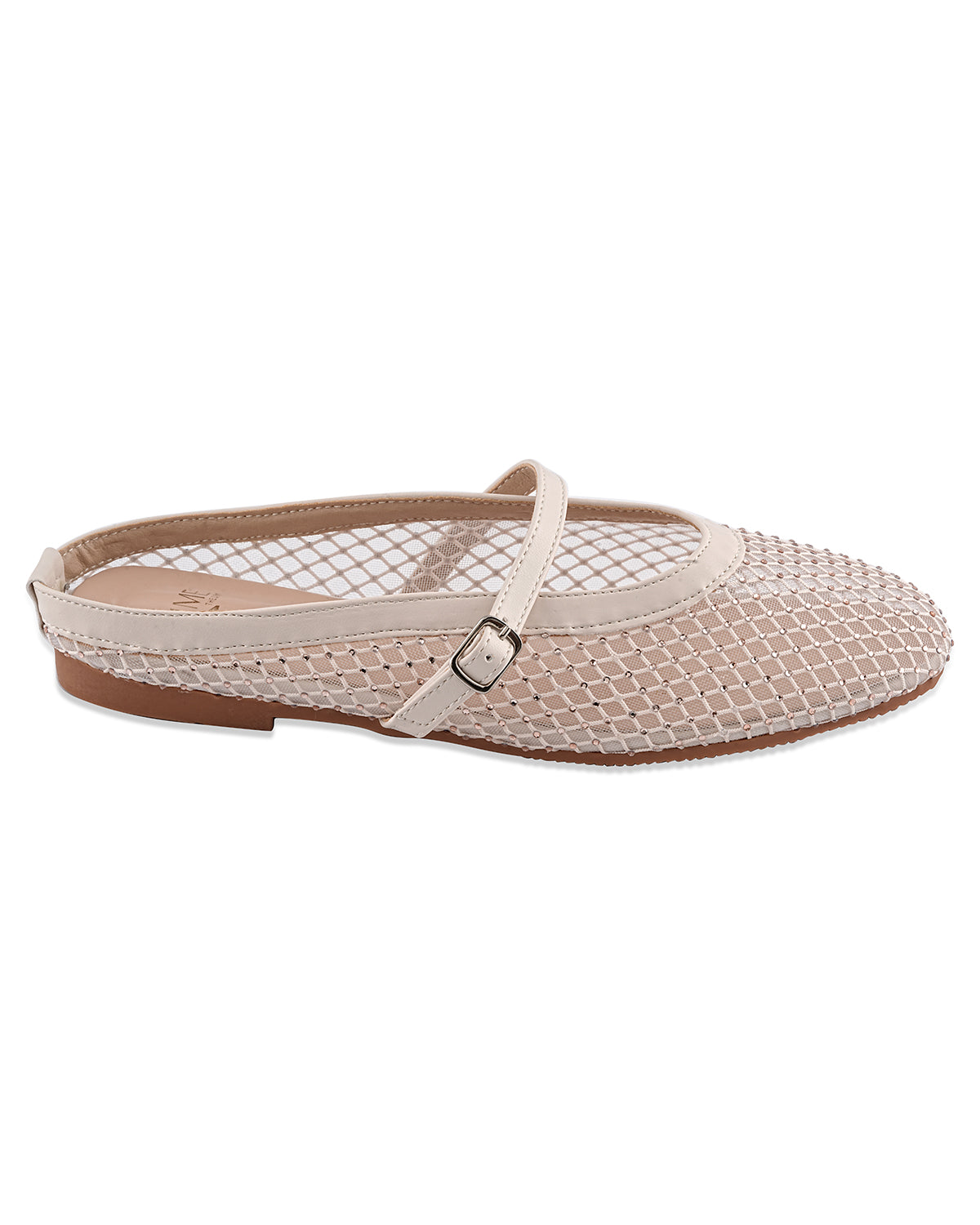 Mira Beige Mesh Belly Shoe