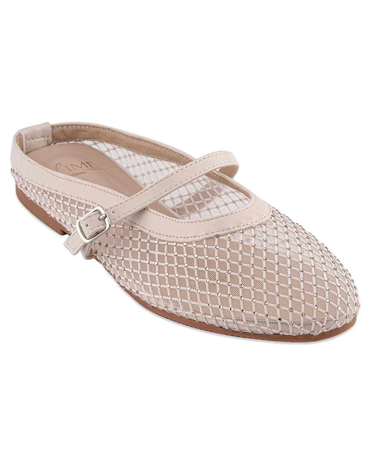 Mira Beige Mesh Belly Shoe